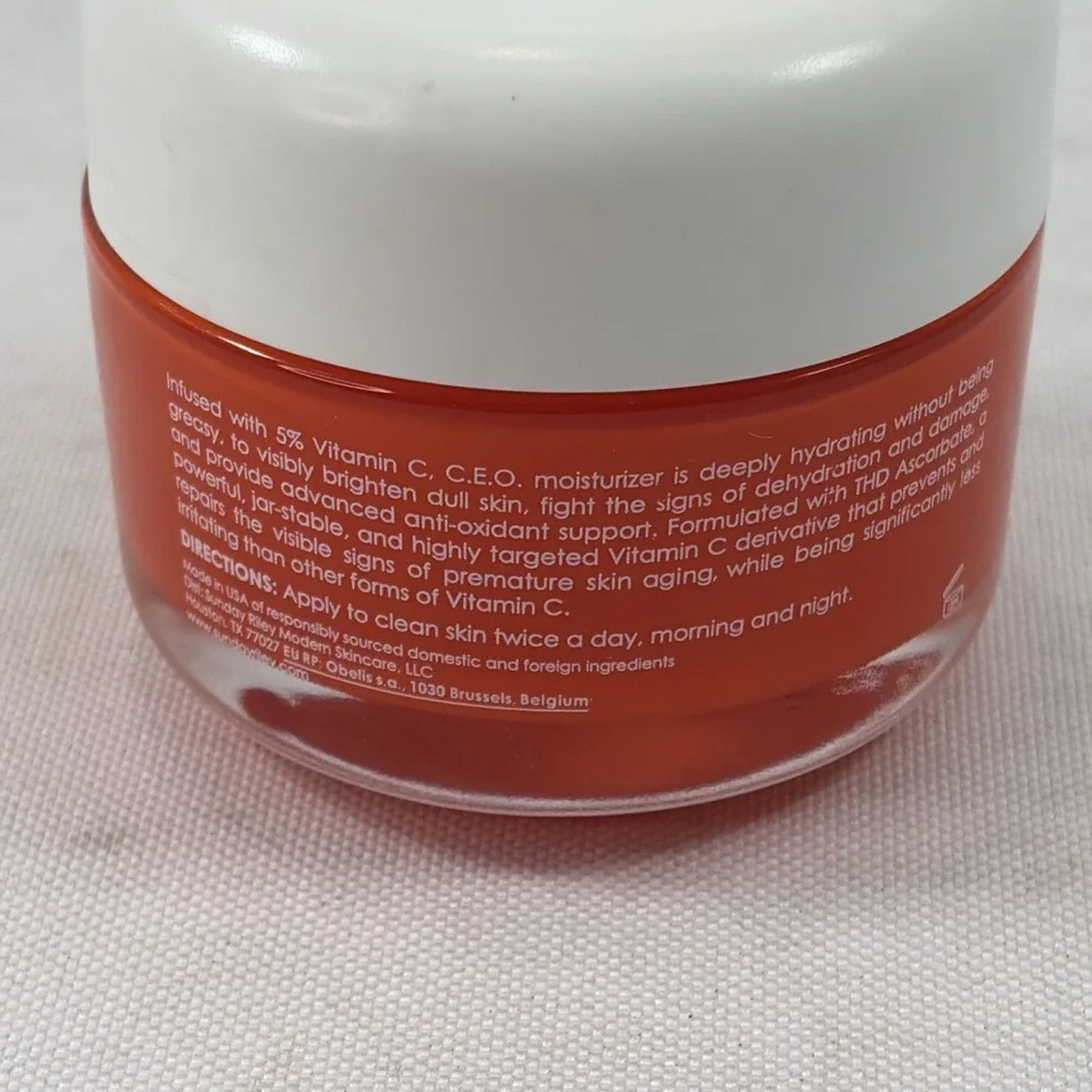 SUNDAY RILEY C.E.O. Vitamin C Rich Hydration Cream 50g 1.7oz NEW Unused Open Box